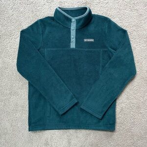 Columbia Women’s Teal Snap-Quarter Fleece Pullover